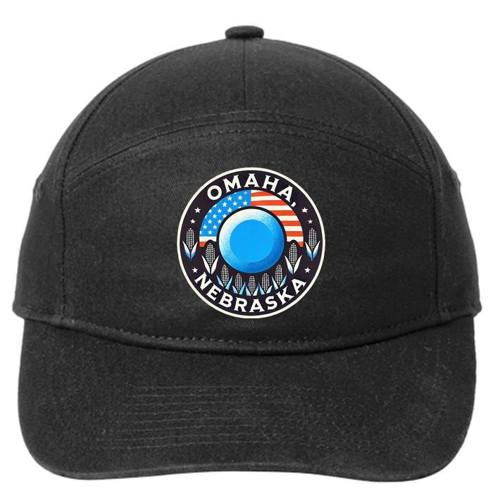 Nebraska Blue Dot Democratic 2nd District Omaha Kamala 2024 7-Panel Snapback Hat