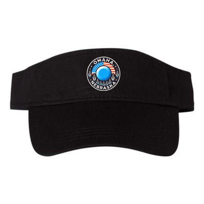 Nebraska Blue Dot Democratic 2nd District Omaha Kamala 2024 Valucap Bio-Washed Visor