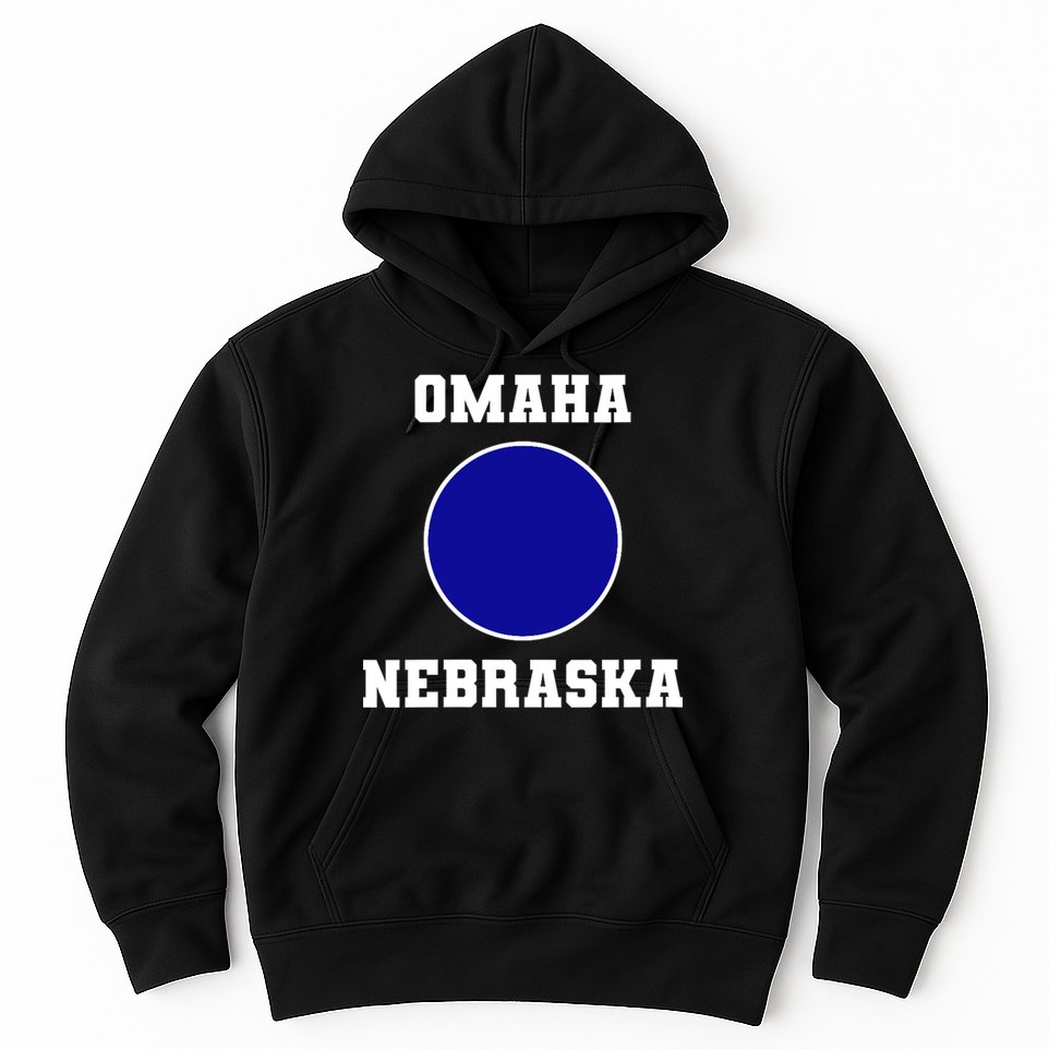 Nebraska Blue Dot Democratic 2nd District Omaha Hoodie