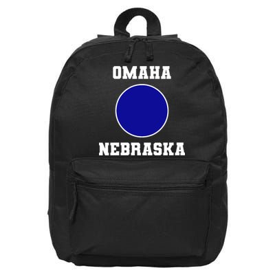 Nebraska Blue Dot Democratic 2nd District Omaha 16 in Basic Backpack