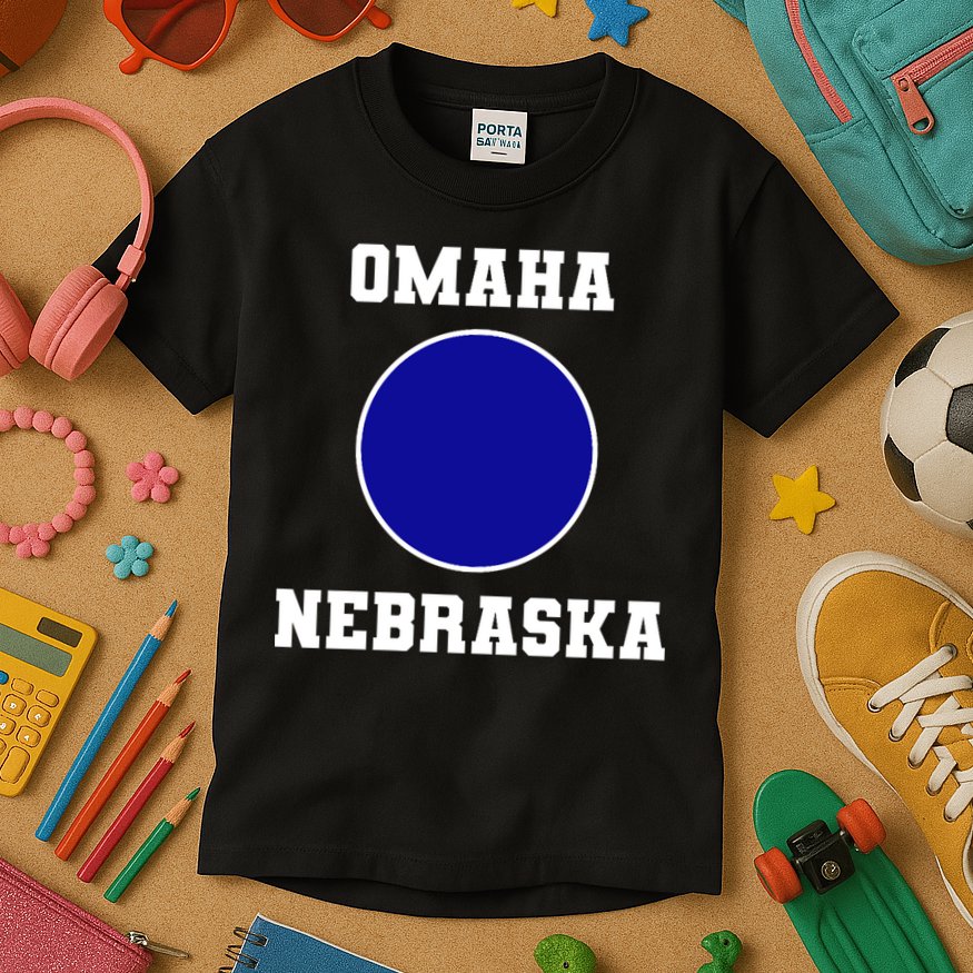 Nebraska Blue Dot Democratic 2nd District Omaha Kids T-Shirt