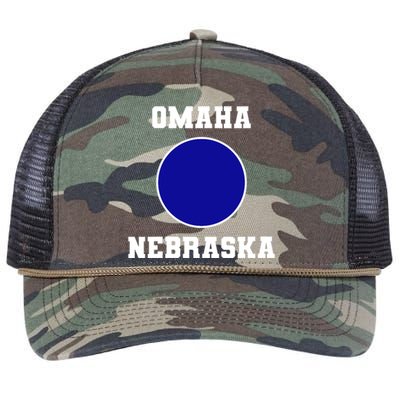 Nebraska Blue Dot Democratic 2nd District Omaha Retro Rope Trucker Hat Cap