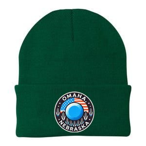 Nebraska Blue Dot Democratic 2nd District Omaha Kamala 2024 Knit Cap Winter Beanie