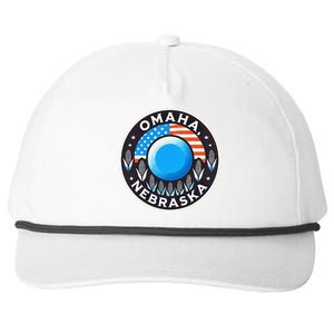 Nebraska Blue Dot Democratic 2nd District Omaha Kamala 2024 Snapback Five-Panel Rope Hat