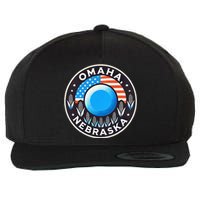 Nebraska Blue Dot Democratic 2nd District Omaha Kamala 2024 Wool Snapback Cap