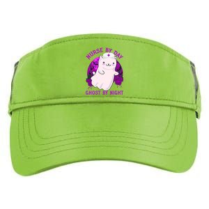 Nurse By Day Ghost By Night Kitty Cat Ghost Nurse Halloween Gift Adult Drive Performance Visor