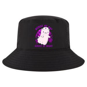 Nurse By Day Ghost By Night Kitty Cat Ghost Nurse Halloween Gift Cool Comfort Performance Bucket Hat