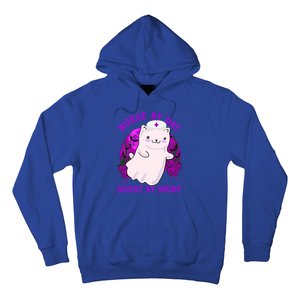 Nurse By Day Ghost By Night Kitty Cat Ghost Nurse Halloween Gift Hoodie