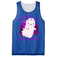 Nurse By Day Ghost By Night Kitty Cat Ghost Nurse Halloween Gift Mesh Reversible Basketball Jersey Tank