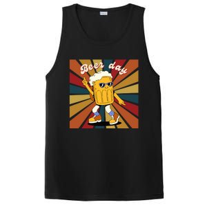 National Beer Day Happy Retro Beer Day Dance Gift PosiCharge Competitor Tank