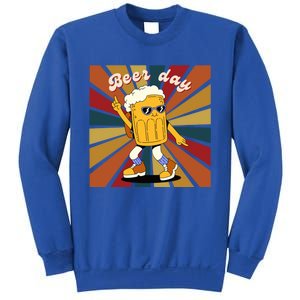 National Beer Day Happy Retro Beer Day Dance Gift Sweatshirt