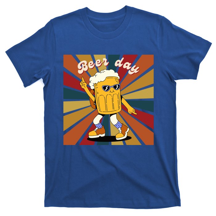 National Beer Day Happy Retro Beer Day Dance Gift T-Shirt