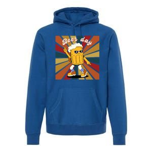 National Beer Day Happy Retro Beer Day Dance Gift Premium Hoodie