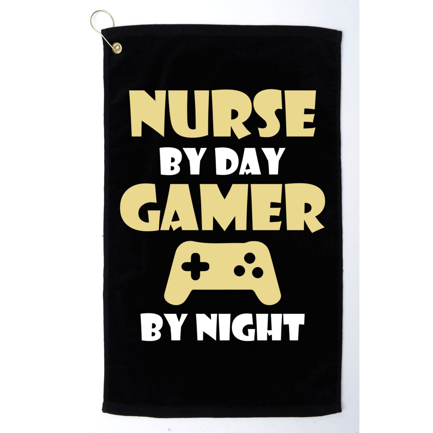 Nurse By Day Gamer By Night Funny Nursing Student Cool Gift Golf Towel