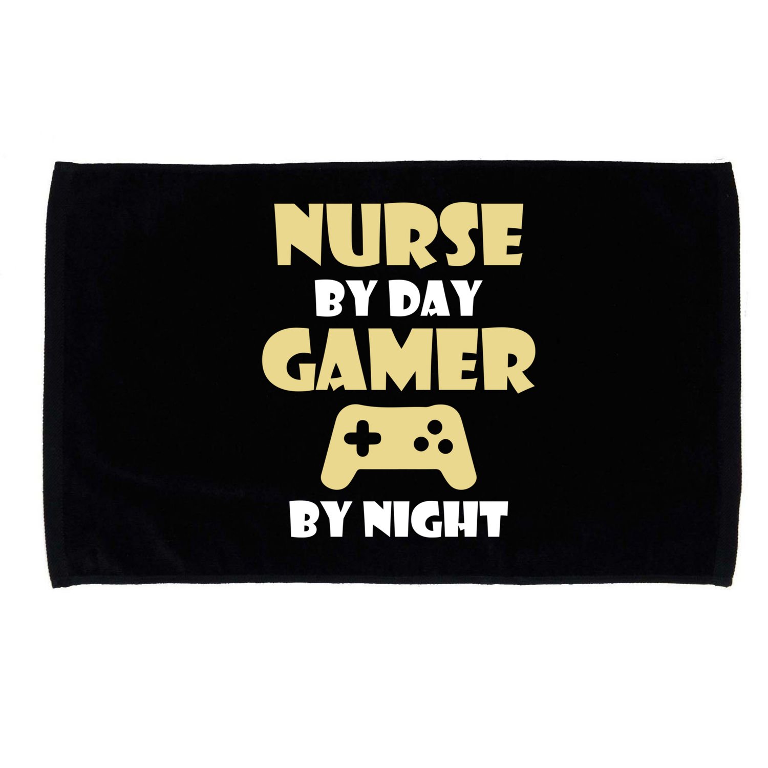 Nurse By Day Gamer By Night Funny Nursing Student Cool Gift Microfiber Hand Towel
