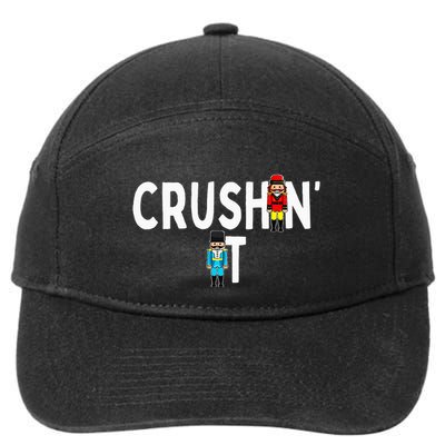 Nutcracker Ballet Dance Nut Cracker Christmas Crushin It 7-Panel Snapback Hat