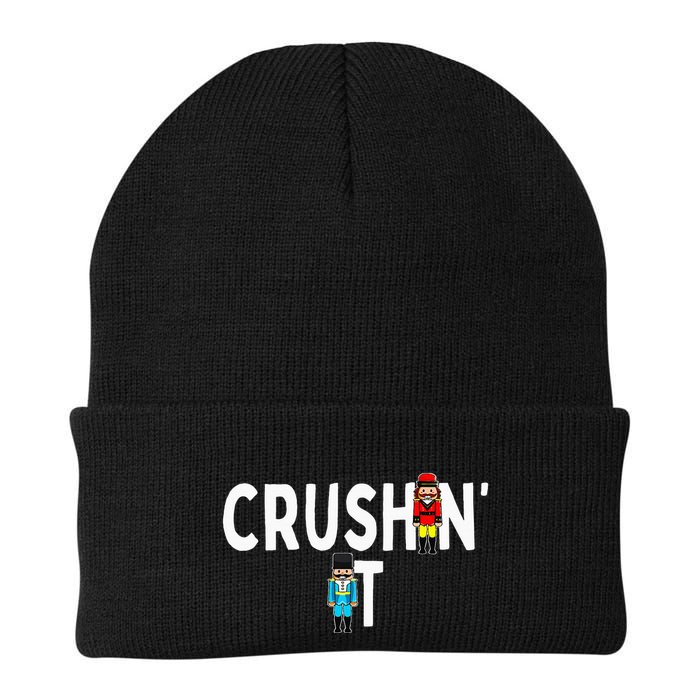 Nutcracker Ballet Dance Nut Cracker Christmas Crushin It Knit Cap Winter Beanie