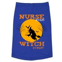 Nurse By Day Witch By Night Funny Nurse Halloween Gift Doggie Tank