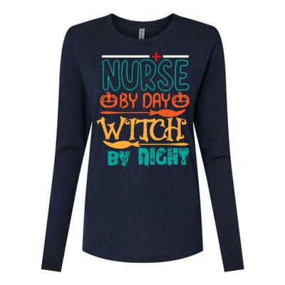 Nurse By Day Witch By Night Womens Cotton Relaxed Long Sleeve T-Shirt