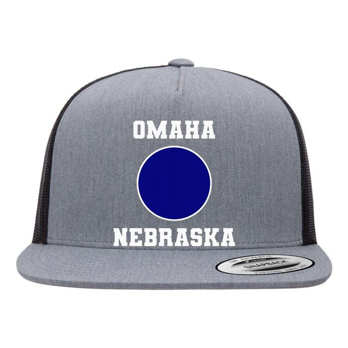 Nebraska Blue Dot Democratic 2nd District Omaha Flat Bill Trucker Hat