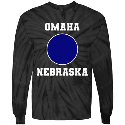 Nebraska Blue Dot Democratic 2nd District Omaha Tie-Dye Long Sleeve Shirt