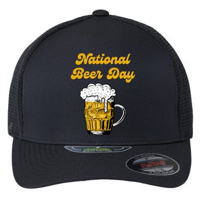 National Beer Day Beer Lover Gift Cool Gift Flexfit Unipanel Trucker Cap