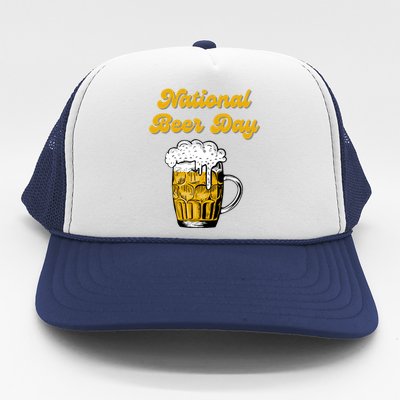 National Beer Day Beer Lover Gift Cool Gift Trucker Hat