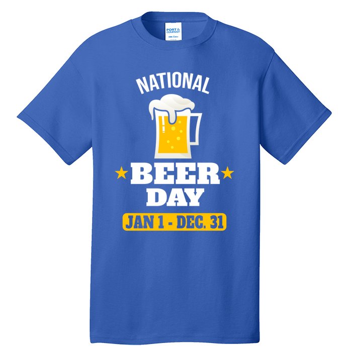 National Beer Day Funny Beer Design For Craft Beer Lovers Great Gift Tall T-Shirt