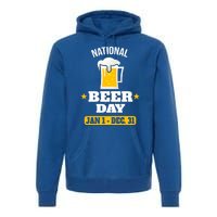 National Beer Day Funny Beer Design For Craft Beer Lovers Great Gift Premium Hoodie