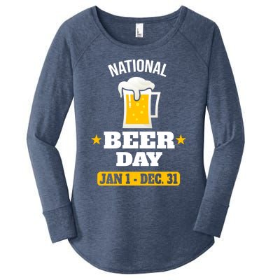 National Beer Day Funny Beer Design For Craft Beer Lovers Great Gift Women's Perfect Tri Tunic Long Sleeve Shirt