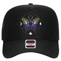 N.O.N.B..I.N.A.R.Y Butterfly Enby Pride Flag Lgbt Subtle High Crown Mesh Back Trucker Hat