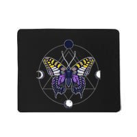 N.O.N.B..I.N.A.R.Y Butterfly Enby Pride Flag Lgbt Subtle Mousepad