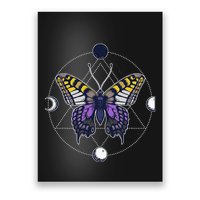 N.O.N.B..I.N.A.R.Y Butterfly Enby Pride Flag Lgbt Subtle Poster
