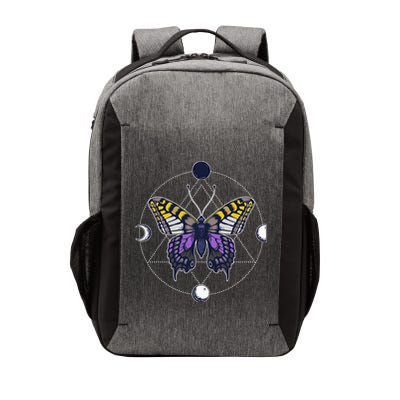 N.O.N.B..I.N.A.R.Y Butterfly Enby Pride Flag Lgbt Subtle Vector Backpack