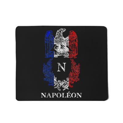 Napoleon Bonaparte Eagle Emblem Insignia French Flag Mousepad