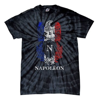 Napoleon Bonaparte Eagle Emblem Insignia French Flag Tie-Dye T-Shirt