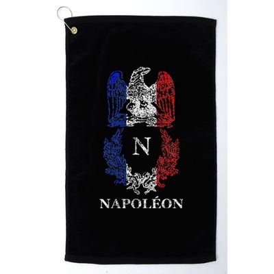 Napoleon Bonaparte Eagle Emblem Insignia French Flag Platinum Collection Golf Towel