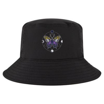 Nonbinary Butterfly Enby Pride Flag Lgbt Subtle Transgender Cool Comfort Performance Bucket Hat