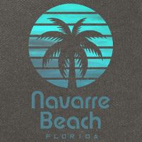 Navarre Beach Florida Cotton Canvas Backpack