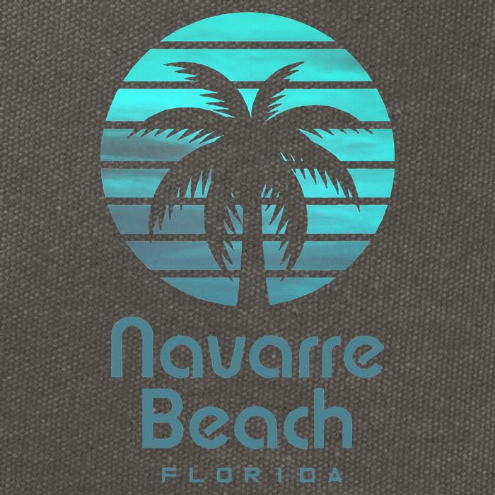 Navarre Beach Florida Cotton Canvas Backpack
