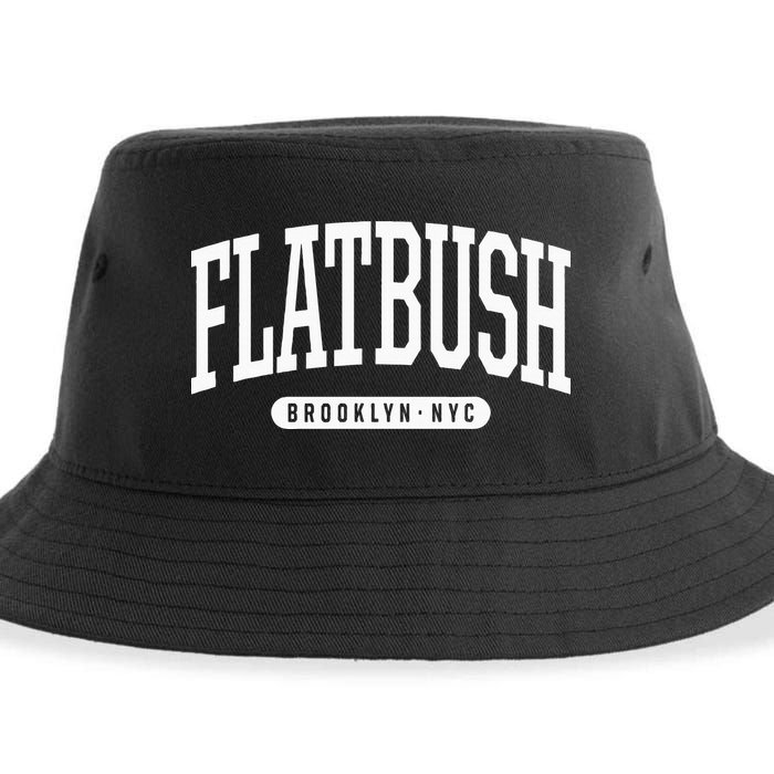 Nyc Borough Flatbush Brooklyn New York Sustainable Bucket Hat
