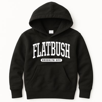 Nyc Borough Flatbush Brooklyn New York Kids Hoodie