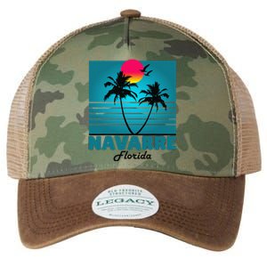 Navarre Beach Florida Fl Summer Seagulls Souvenirs Legacy Tie Dye Trucker Hat