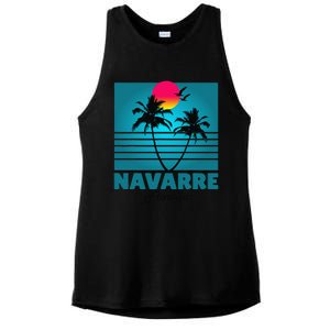 Navarre Beach Florida Fl Summer Seagulls Souvenirs Ladies PosiCharge Tri-Blend Wicking Tank