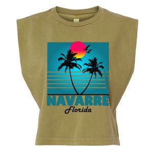 Navarre Beach Florida Fl Summer Seagulls Souvenirs Garment-Dyed Women's Muscle Tee