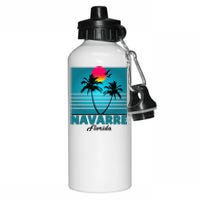 Navarre Beach Florida Fl Summer Seagulls Souvenirs Aluminum Water Bottle 