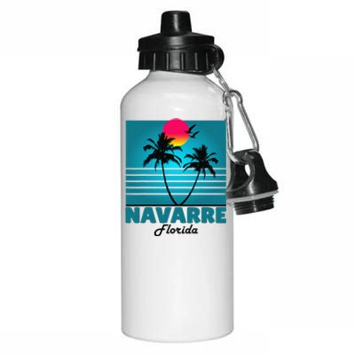 Navarre Beach Florida Fl Summer Seagulls Souvenirs Aluminum Water Bottle 