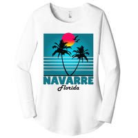 Navarre Beach Florida Fl Summer Seagulls Souvenirs Women's Perfect Tri Tunic Long Sleeve Shirt