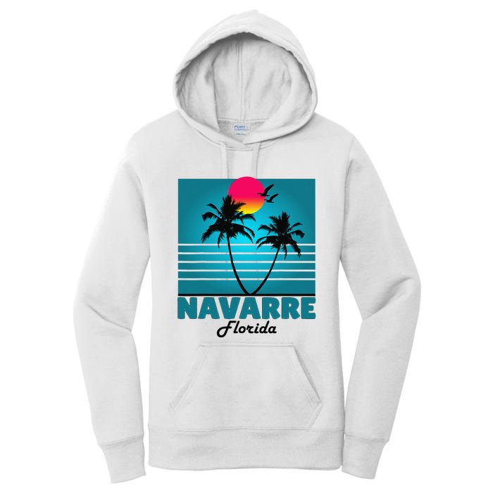 Navarre Beach Florida Fl Summer Seagulls Souvenirs Women's Pullover Hoodie