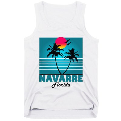 Navarre Beach Florida Fl Summer Seagulls Souvenirs Tank Top